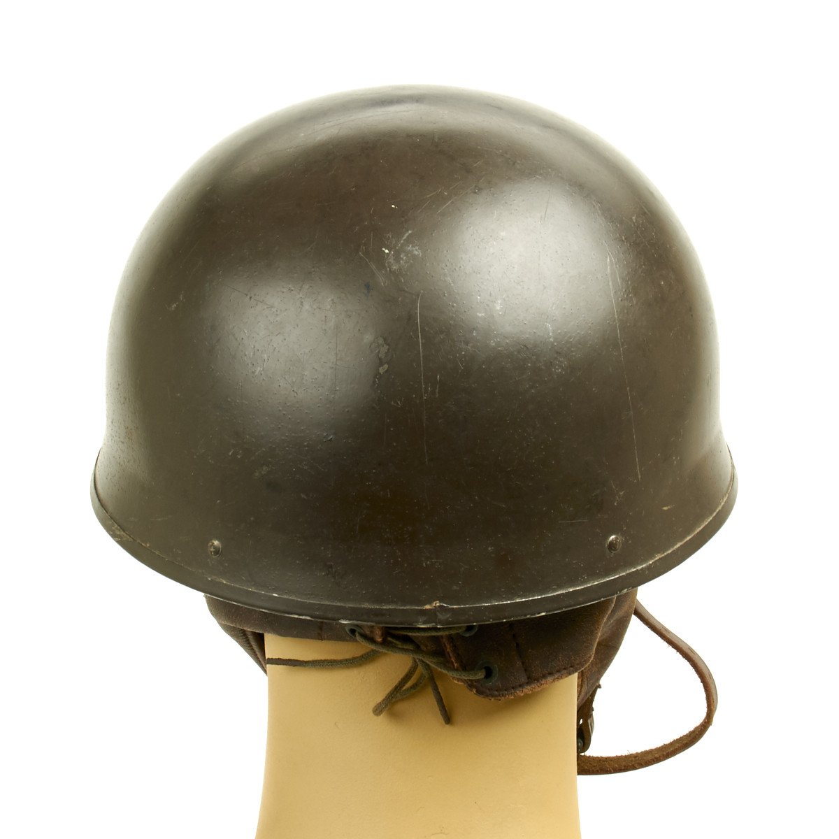 Original WWII British MkI Dispatch Rider Helmet Marked BS 1944 - Size 7 ...