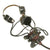 Original U.S. WWII Navy USN MK2 Talker Flak Helmet with Headset and Microphone Original Items