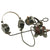 Original U.S. WWII Navy USN MK2 Talker Flak Helmet with Headset and Microphone Original Items