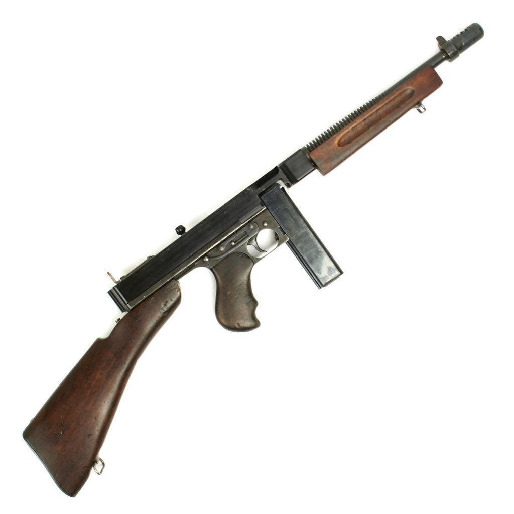 Original U.S. WWII Thompson M1928 Display Submachine Gun Original Items
