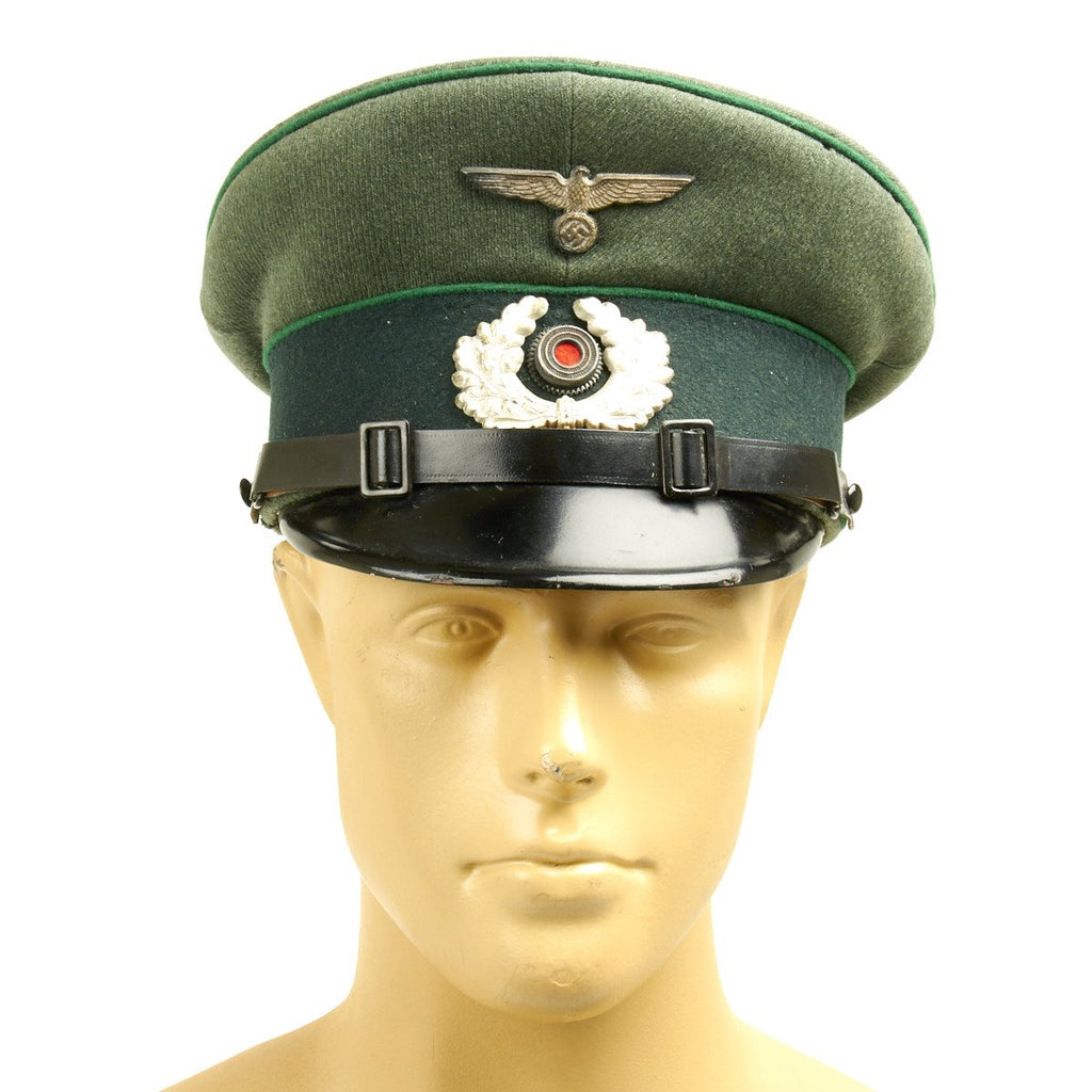 Original German WWII 99th Gebirgsjäger Regiment Mountain Troop NCO Visor Cap - Dated 1935 Original Items