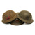 Original U.S. WWI M1917 Doughboy Divisional Helmet Collection - Set of 3 Original Items