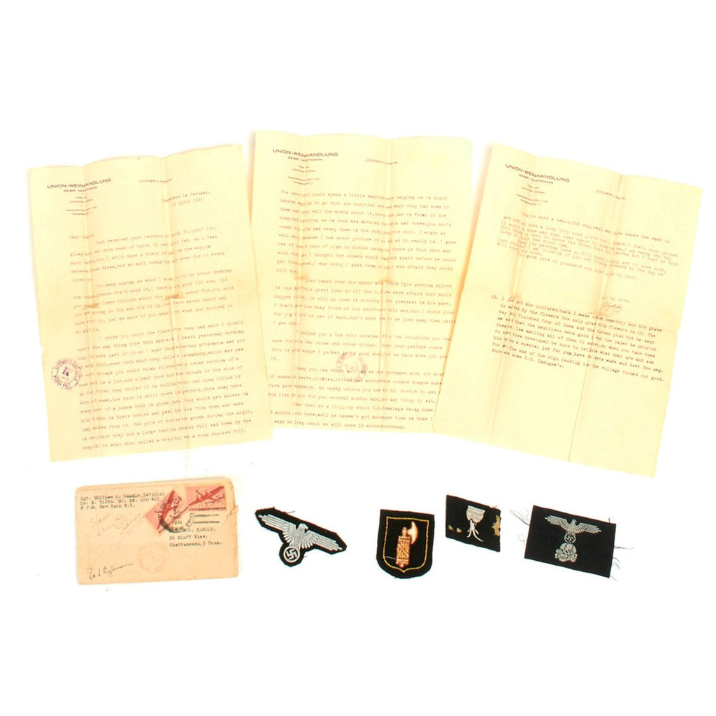 Original U.S. WWII Sgt. William Randle Concentration Camp Witness Letter Dated April 19th 1945 Original Items