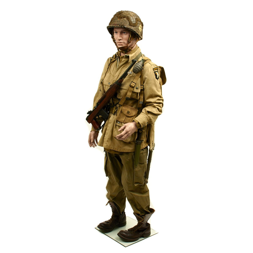 Original U.S. WWII 101st Airborne Division Paratrooper Grouping with Full Size Mannequin Original Items