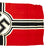 Original German WWII Battle Flag with Wartime Markings 80cm x 135cm Original Items