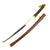 Original WWII Japanese Katana Samurai Sword with Surrender Tag and Leather Covered Scabbard Original Items