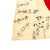 Original Japanese WWII Hand Painted Good Luck Flag with Temple Stamps (30 x 34) Original Items