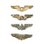 Original U.S. WWII Army Air Force USAAF Aviator Large 3" Wings Set - Sterling Silver Original Items