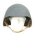 Original U.S. WWII Navy USN MK2 Talker Flak Helmet with Chin Strap Original Items