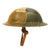 Original U.S. WWI AEF 4th Infantry Division 11th Machine Gun Battalion Trench Art Camouflage Helmet Original Items