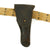 Original U.S. WWII .45cal 1911 Pistol Leather Holster, Web Belt, Ammo Pouch Set Original Items