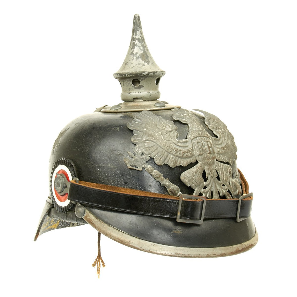 Original German WWI Prussian M1915 Pickelhaube Spiked Helmet Original Items