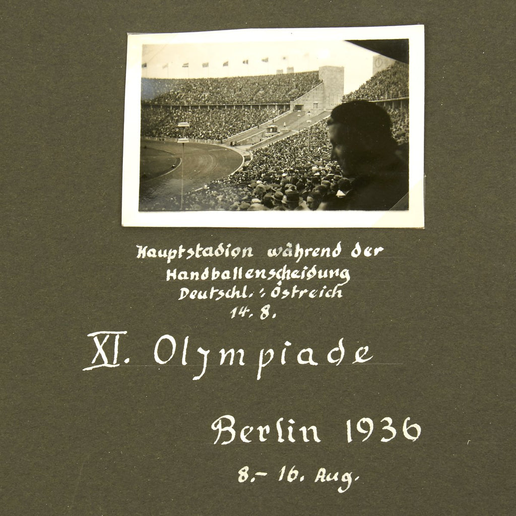 Original German Pre-WWII Army Officer Personal Photo Album - 1936 Olympics Original Items