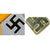 Original German WWII Luftwaffe Messerschmitt Bf 109 Tail Fin Swastika Section - Me 109 Original Items