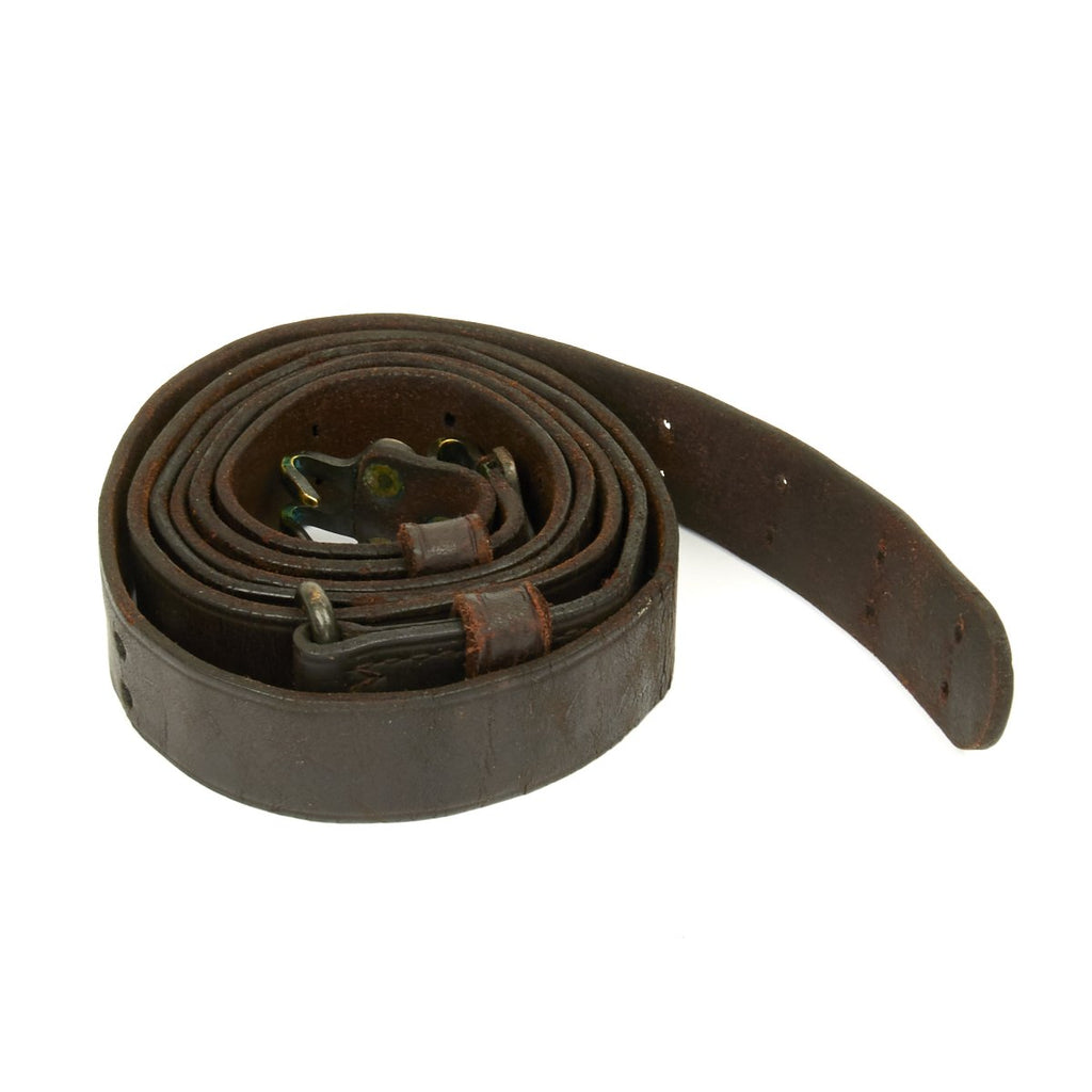 Original U.S. WWII M1907 Pattern Boyt 1942 Leather Sling - Excellent Condition Original Items
