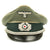 Original German WWII Army Heer Officer Visor Cap by Pekiiro Original Items
