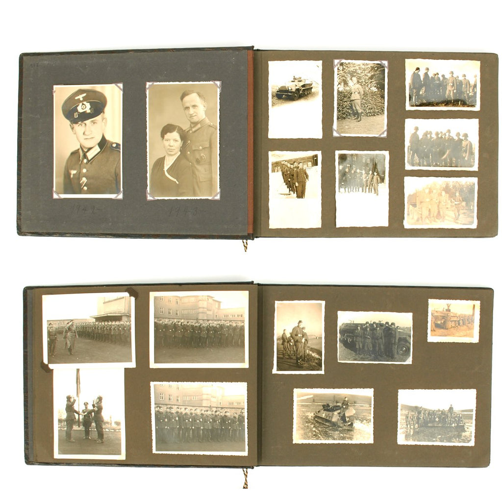 Original German WWII 1942-1943 Panzer Grenadier NCO Photo Album - 300 Photos Original Items