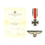 Original German WWII Panzer Division 2nd Class Iron Cross with Award Document Grouping Original Items