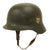 Original German WWII Army Heer M40 Single Decal Helmet - NS64 Original Items