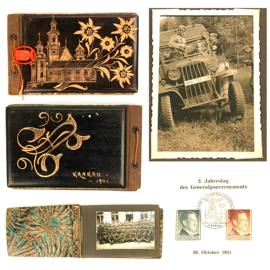 Original German WWII Occupation of Krakow Poland 1941 Photo Album - Gebirgsjäger Mountain Troop Original Items