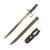 Original Japanese WWII Early Type 30 Hooked Quillon Bayonet with Leather Frog - Named USGI Bring Back Original Items