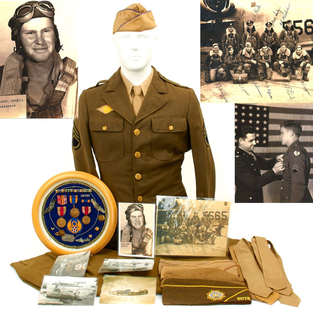 Original U.S. WWII B-24 Liberator 392nd Bomb Group Named Gunner Grouping Original Items