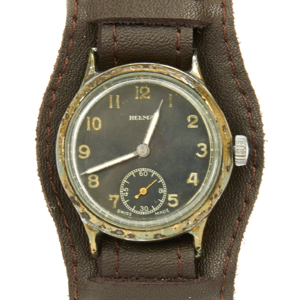 Original German WWII Wehrmacht D-H Watch by Helma - Fully Functional Original Items