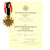 Original German WWII War Merit Cross 2nd Class with Crossed Swords Pin and Award Document Original Items