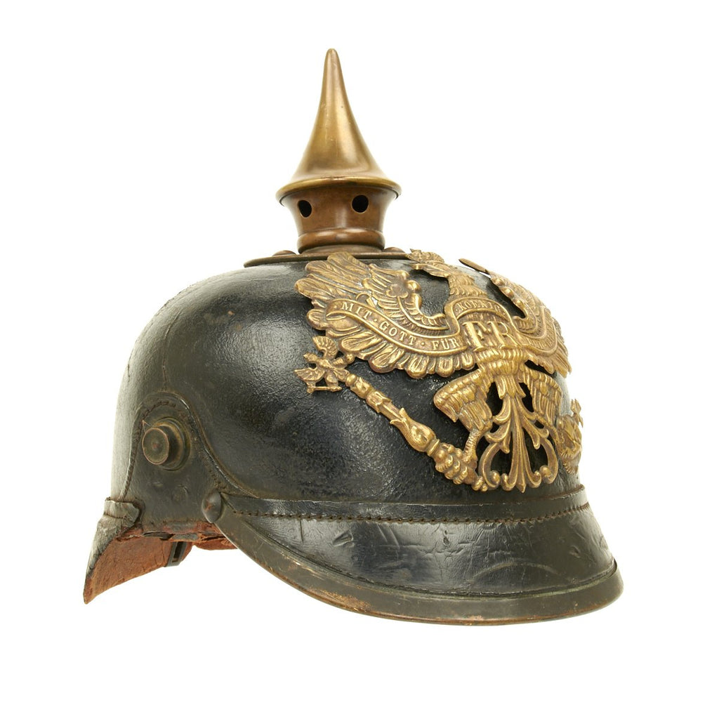 Original German WWI Prussian M1915 Pickelhaube Spiked Helmet – International Military Antiques