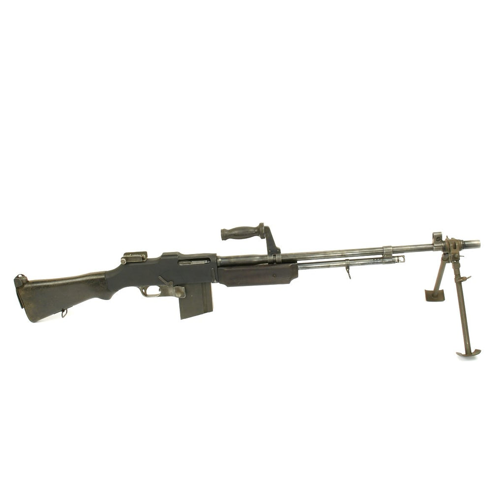 Original U.S. Browning 1918A2 BAR Display Gun Constructed with Original Parts - WW2 Dated Barrel Original Items