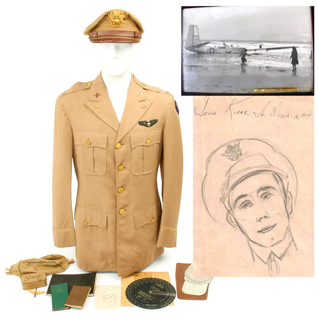 Original U.S. WWII Named Navigator Army Air Corp's Transportation Unit Grouping Original Items