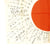 Original Japanese WWII Hand Painted Good Luck Silk Flag with Temple Stamp - (41 x 28) Original Items
