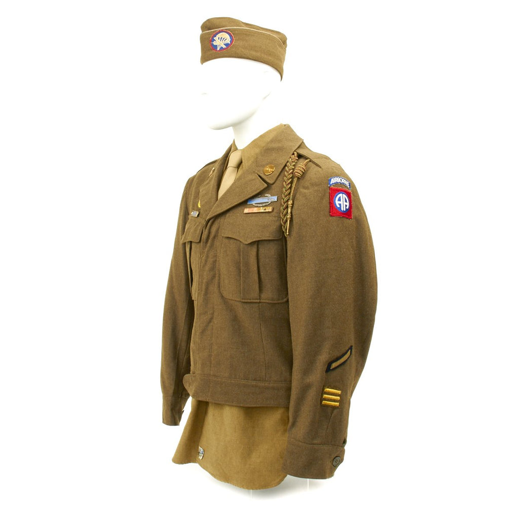 Original U.S. WWII 82nd Airborne Enlisted Man Uniform Set Original Items