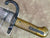 Original Belgian M-1866 Brass Hilt Sawback Pioneer Bayonet dated 1877 Original Items