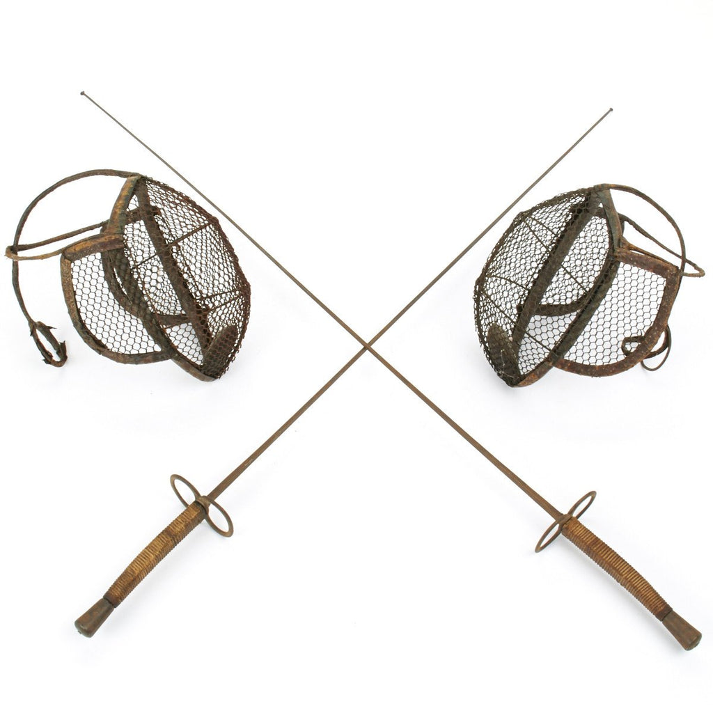 Original Vintage British Victorian Era Fencing Set - Circa 1880 Original Items