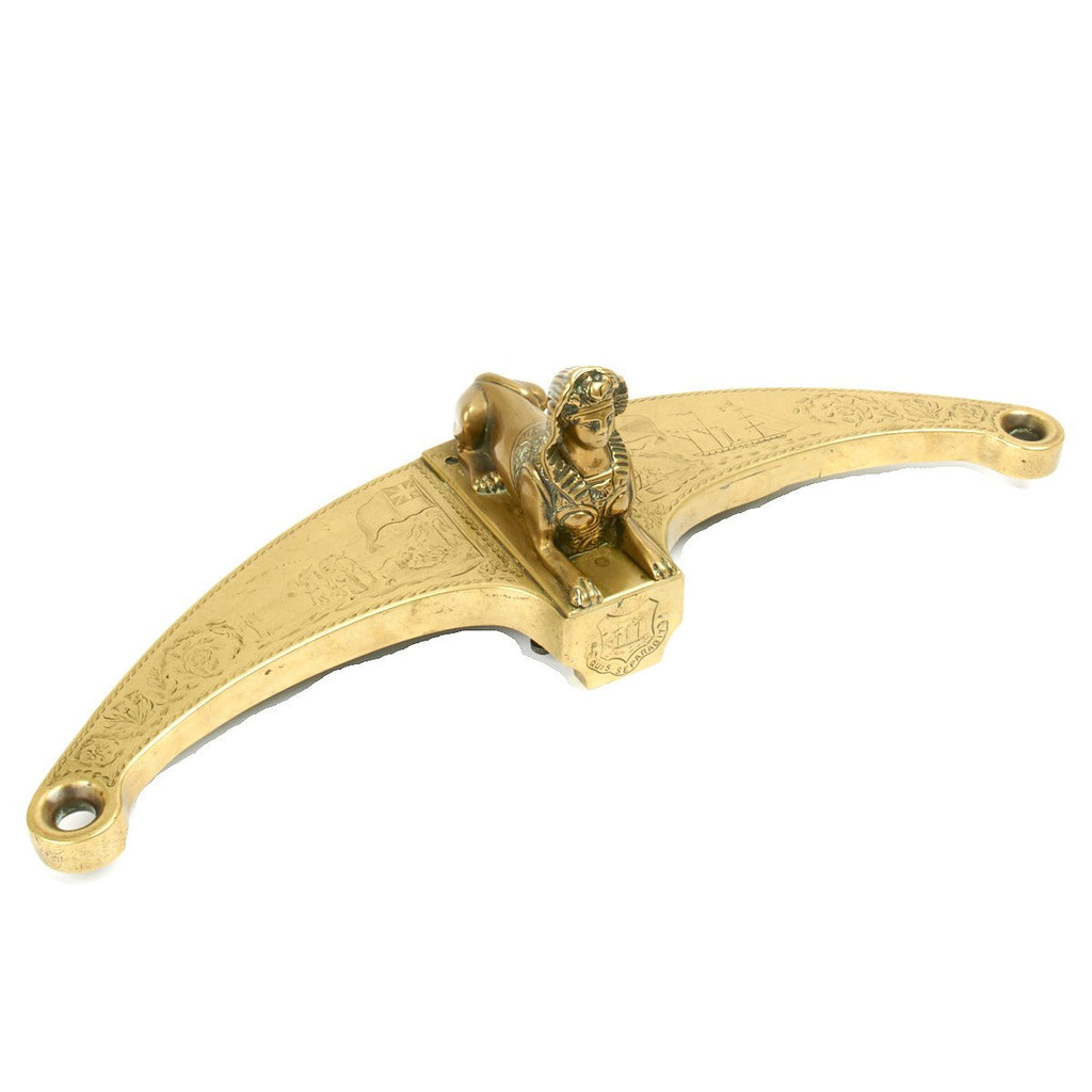 Original British Early Victorian Admiral Barge Tiller Head Original Items