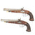 Original Matched Pair of Percussion Officer Pistols- Circa 1842 Original Items