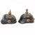 Original German WWI Pickelhauben Helmet Set- Artillery and Infantry Original Items