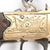 Original British Brass Flintlock Blunderbuss Pistol with Spring Bayonet- Customs Dovor No.2 Original Items