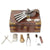 Original English Flintlock Ducks Foot Cased Pistol Set by King of London Original Items
