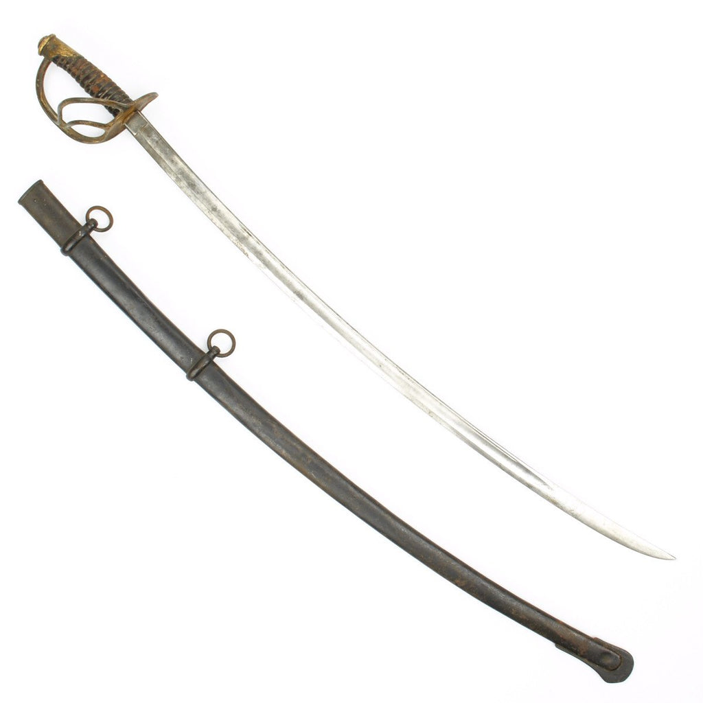 Original U.S Civil War 1860 Light Cavalry Saber with Scabbard by Roby- Dated 1865 Original Items