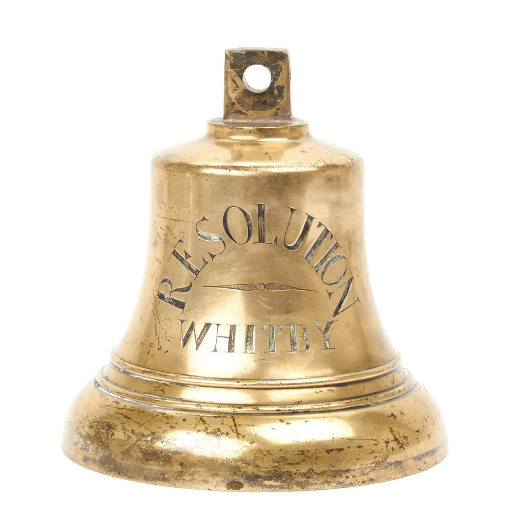 Original Brass Whaling Ship Bell from the Resolution Circa 1810 Original Items