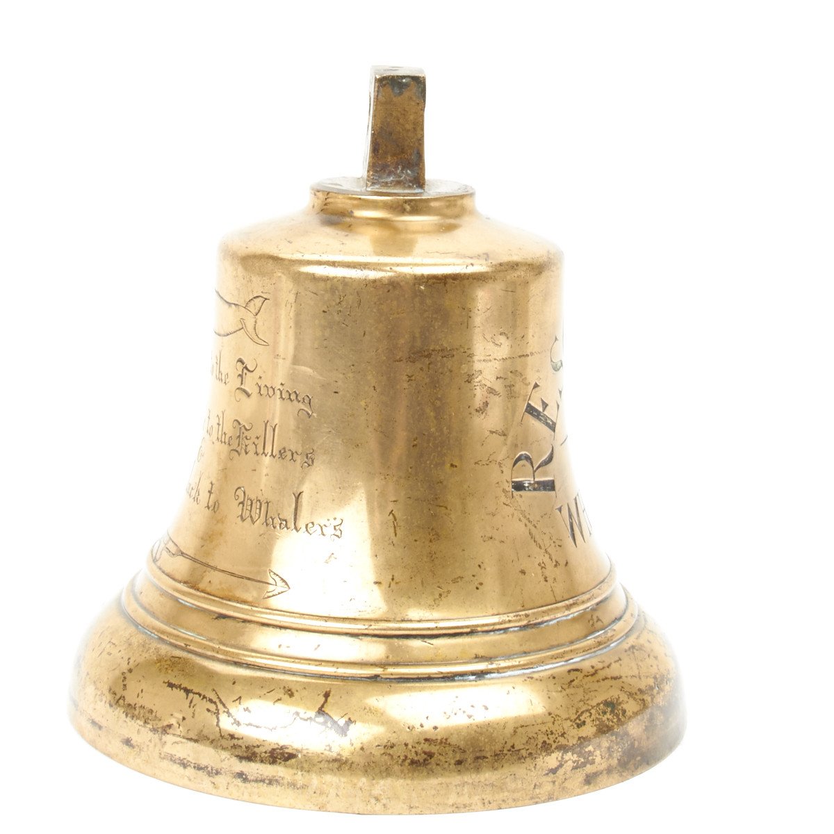 Original Brass Whaling Ship Bell from the Resolution Circa 1810