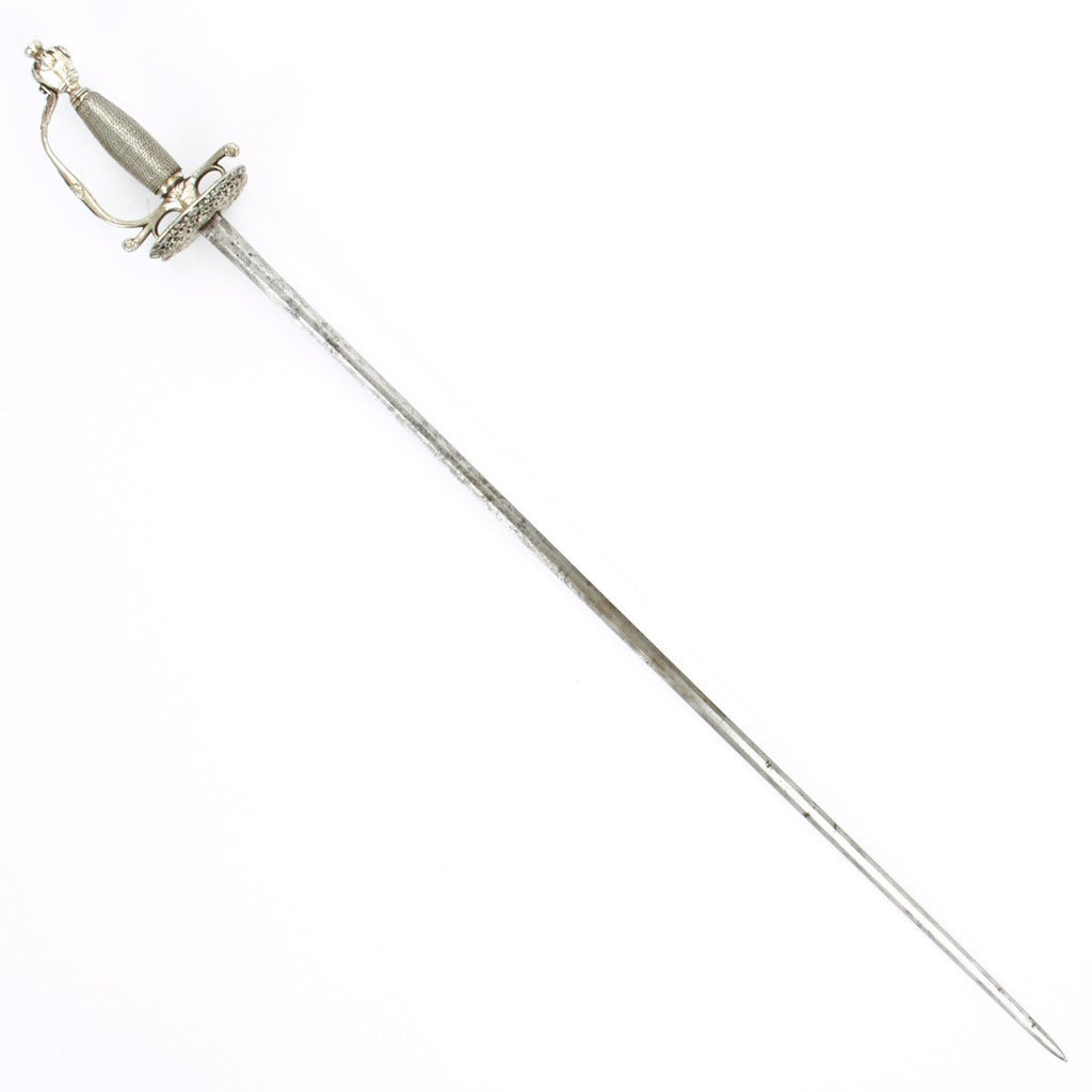 Original French Silver-Hilted Small Sword Dated 1692 to the Known Ship Admirable Original Items