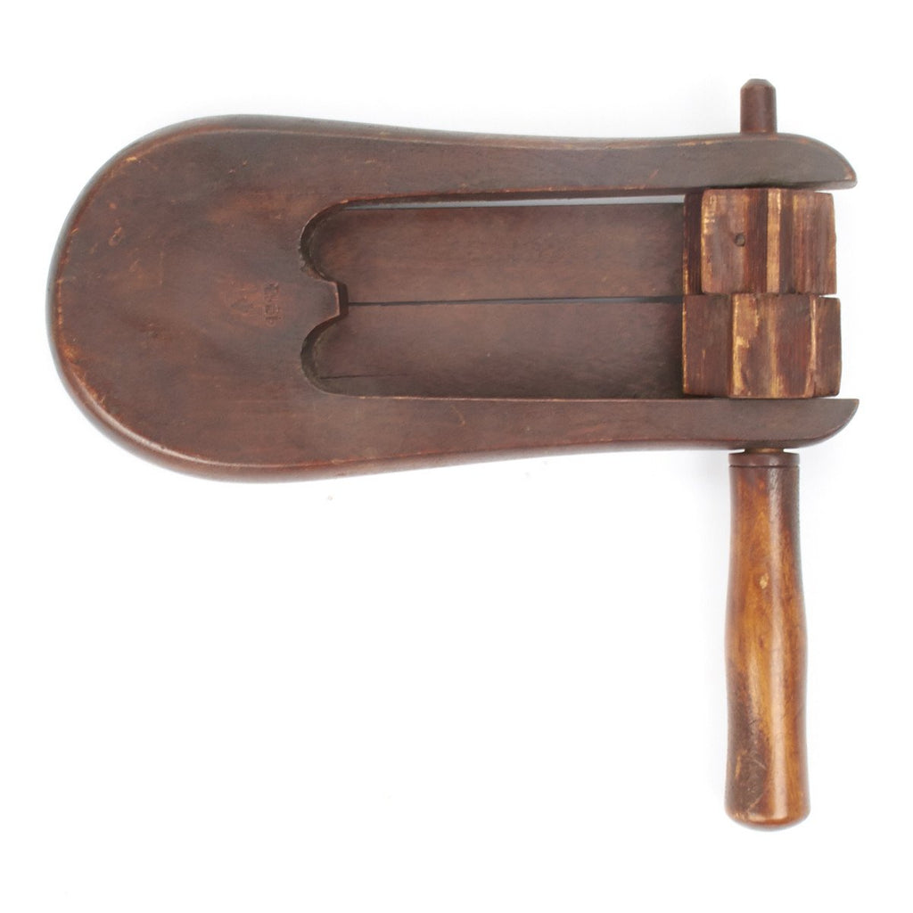 Original WWI British Western Front Trench Wooden Gas Attack Warning Rattle- Dated 1915 Original Items