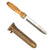 Original U.S. WWII KA-BAR Deep Sea Diving Knife with Brass Scabbard Original Items