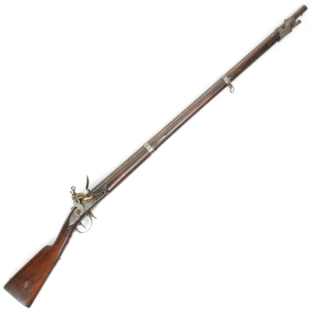 Original French M1777 Flintlock Musket Converted to Rifle in 1822 Original Items