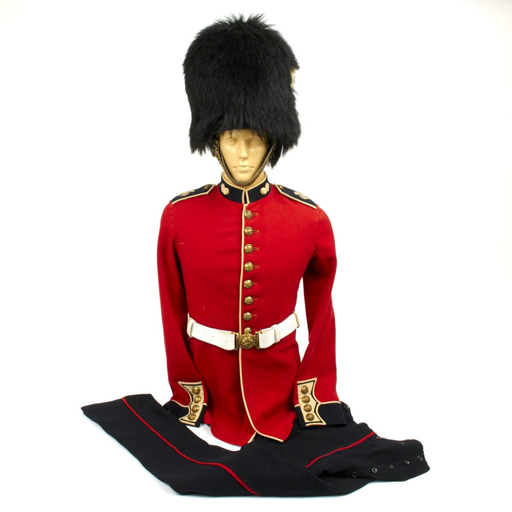 Original British Grenadier Guards Uniform Set with Bearskin Helmet - Kings Crown 1930s Original Items