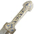 Original Ukrainian Cossack Niello Kindjal Dagger with Scabbard- Circa 1850 Original Items