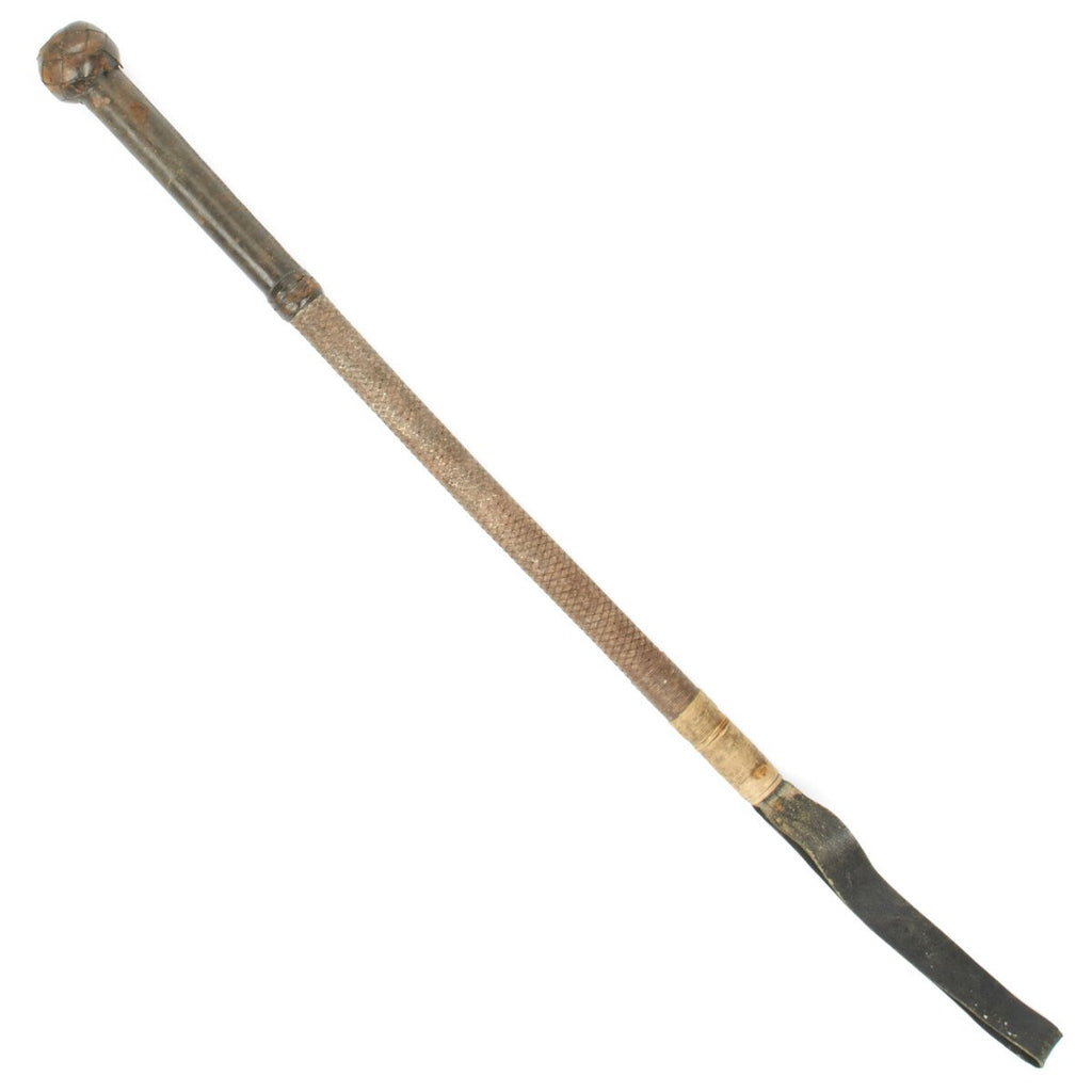 Original British WWI Leather Covered Officer Swagger Stick Trench Club Original Items